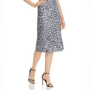 Bardot Leopard Skirt in Silver Leopard